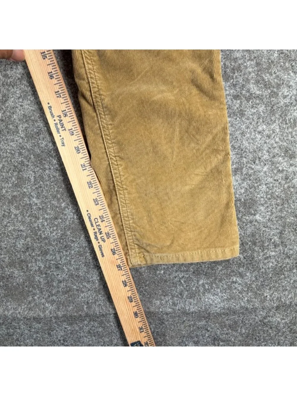 Vintage Levi's 541 Athletic Taper Corduroy Pants Mens 30x30 Tan Stretch Low Rise